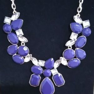 3/$18 - NWOT BLUE/CLEAR RHINESTONES NECKLACE - Lot 561